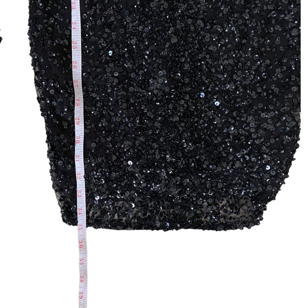 Parker Sequin Mini Dress in Black - Picture 8 of 12